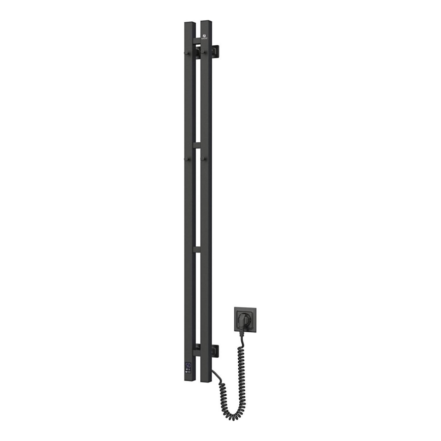 Električno sušilo za peškire sa termostatom SILOUETTE 187W/230V 120,6 cm IP44 crno desna uglast