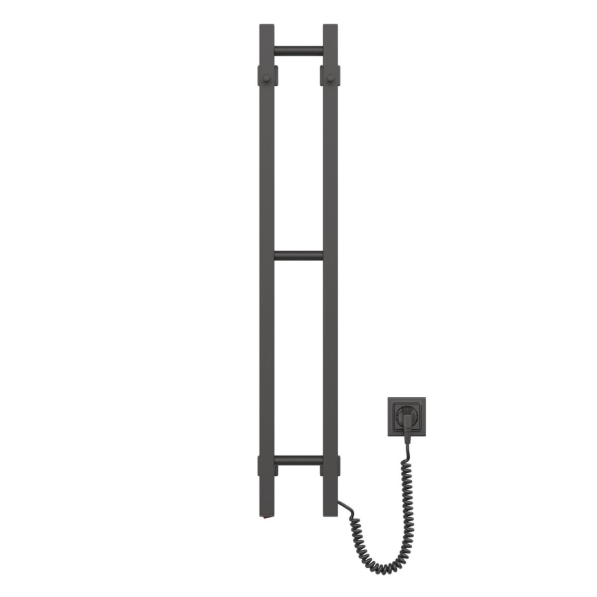 Električno sušilo za peškire SILOUETTE 187W/230V 101,1 cm IP44 crno desna uglast