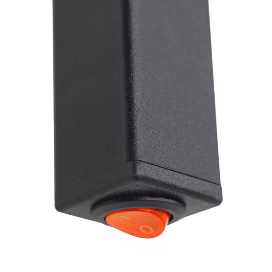 Električno sušilo za peškire SILOUETTE 187W/230V 101,1 cm IP44 crno desna uglast