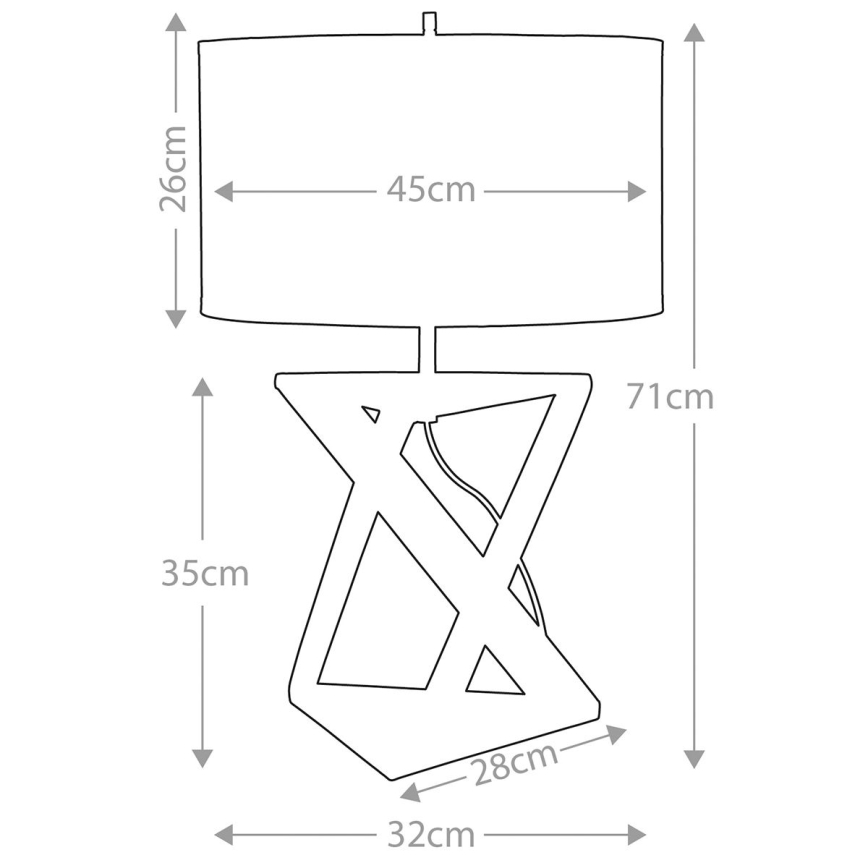 Elstead - Stona lampa AEGEUS 1xE27/60W/230V