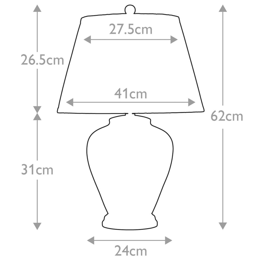 Elstead - Stona lampa ARUM LILY 1xE27/60W/230V