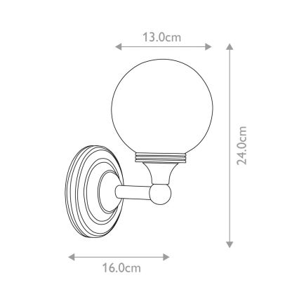 Elstead - LED Zidna lampa za kupatilo AUSTEN 1xG9/3W/230V IP44
