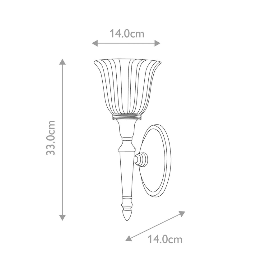 Elstead - LED Zidna lampa za kupatilo DRYDEN 1xG9/3W/230V IP44