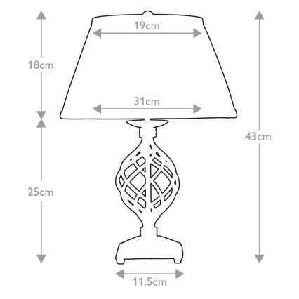 Elstead - Stona lampa BELFRY 1xE27/60W/230V
