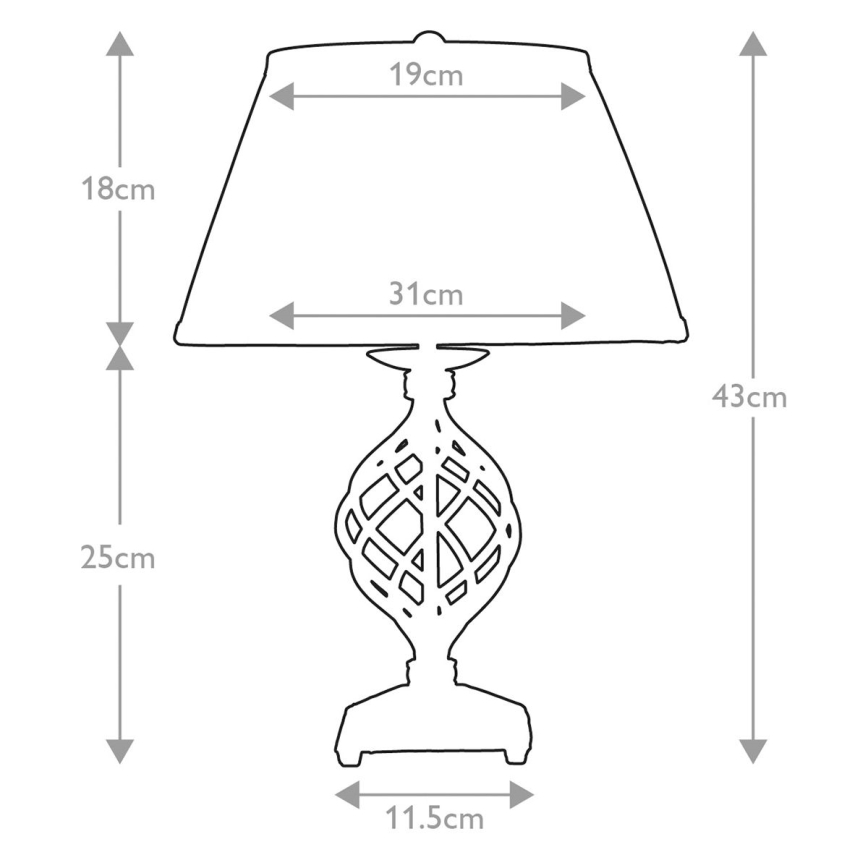 Elstead - Stona lampa BELFRY 1xE27/60W/230V
