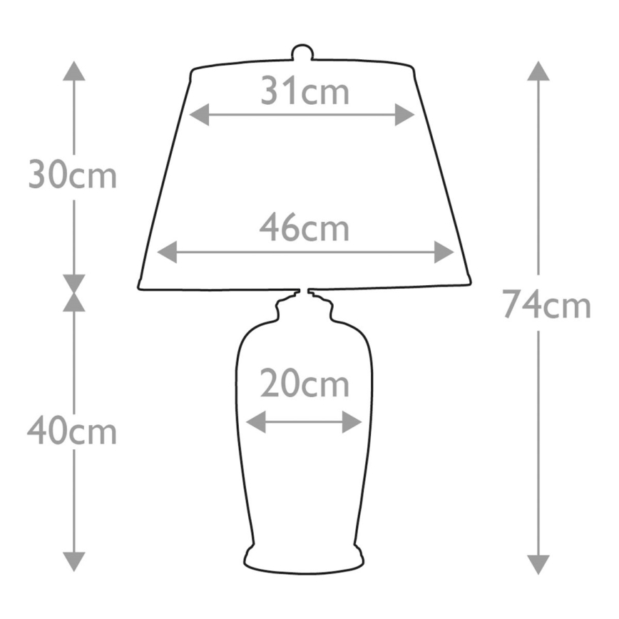 Elstead - Stona lampa BLACK BIRDS 1xE27/60W/230V