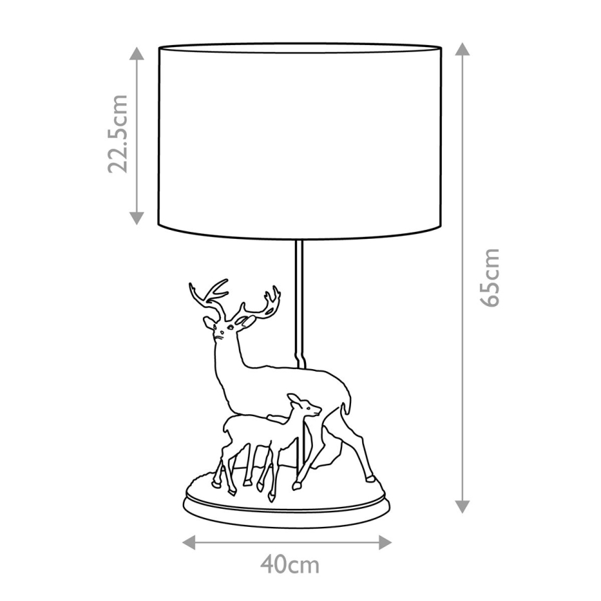 Elstead - Stona lampa AMELIA 1xE27/40W/230V bronzana