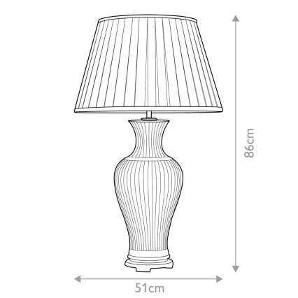 Elstead - Stona lampa DALIAN 1xE27/60W/230V