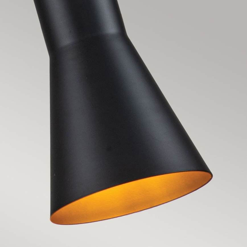 Elstead - Luster na sajli ETOILE 1xE27/60W/230V pr. 13,3 cm crno