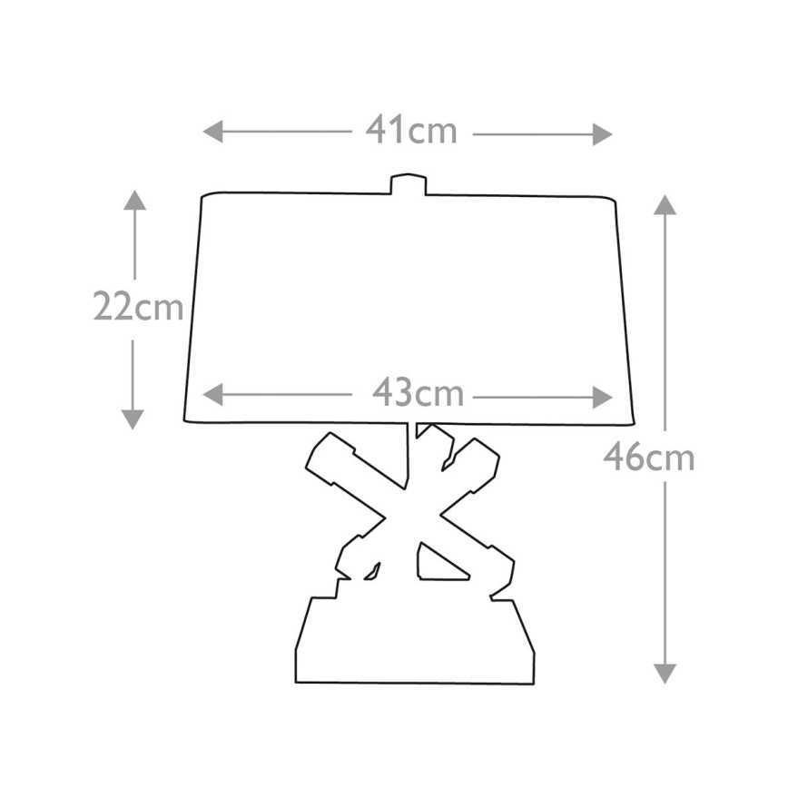 Elstead - Stona lampa JACKSON SQUARE 1xE27/60W/230V