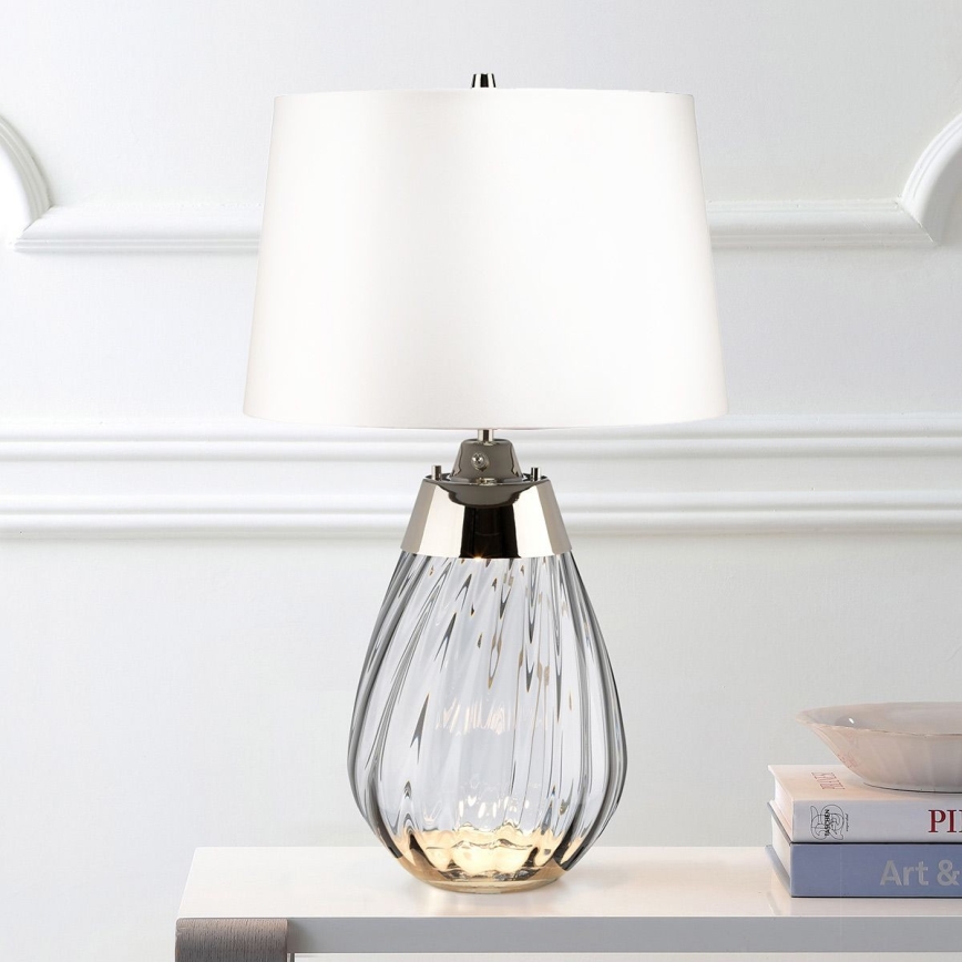 Elstead - LED Stona lampa LENA 1xE27/60W/230V + 1xGU10/7W 60,5 cm bela