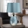 Elstead - LED Stona lampa LENA 1xE27/60W/230V + 1xGU10/7W 60,5 cm plava
