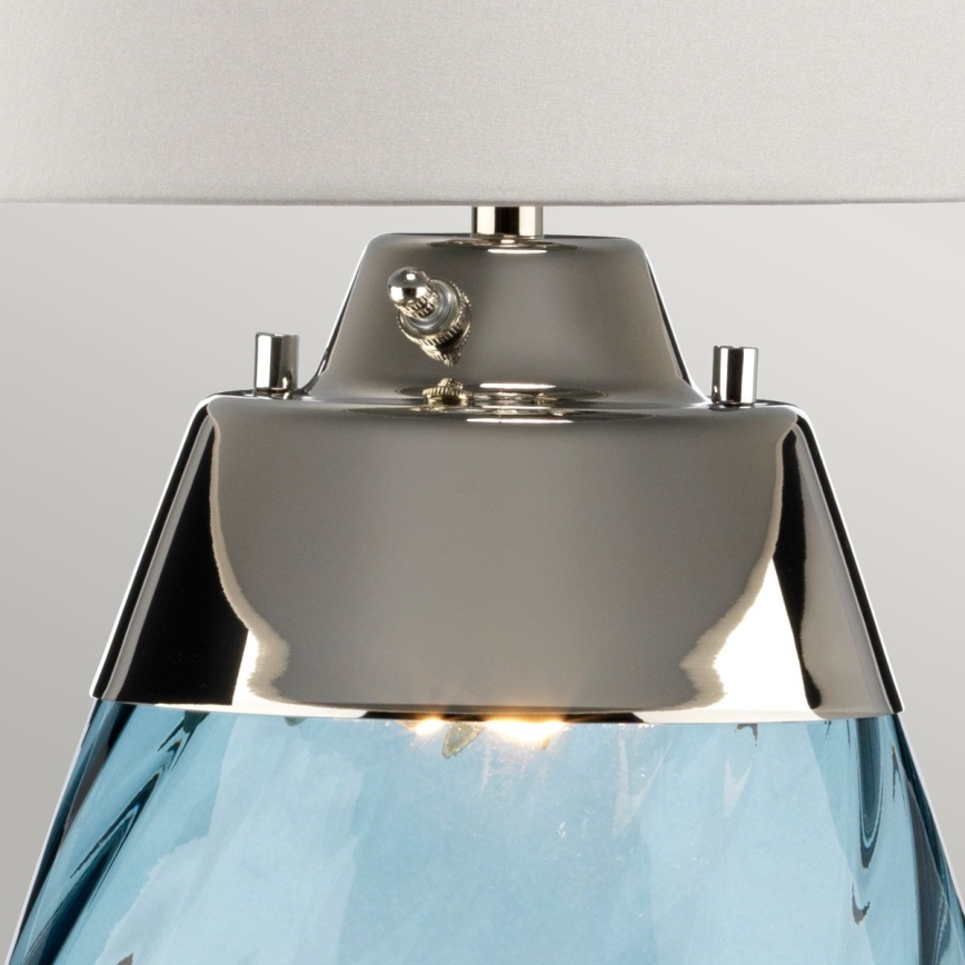 Elstead - LED Stona lampa LENA 1xE27/40W/230V + 1xGU10/7W 74 cm plava/bela