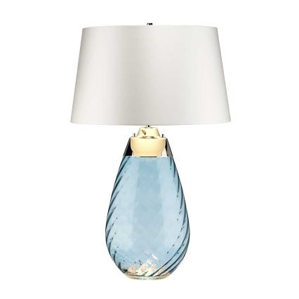 Elstead - LED Stona lampa LENA 1xE27/40W/230V + 1xGU10/7W 74 cm plava/bela