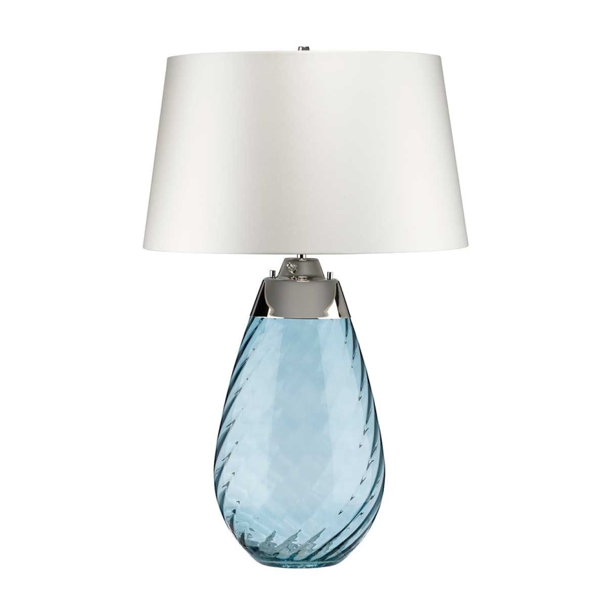 Elstead - LED Stona lampa LENA 1xE27/40W/230V + 1xGU10/7W 74 cm plava/bela