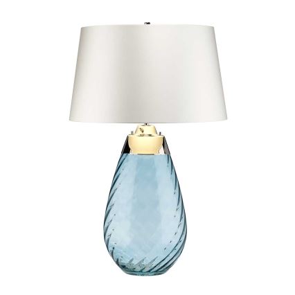 Elstead - LED Stona lampa LENA 1xE27/40W/230V + 1xGU10/7W 74 cm plava/bela