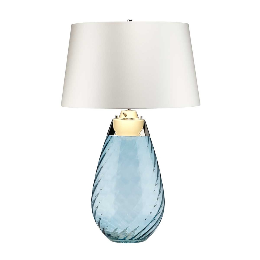 Elstead - LED Stona lampa LENA 1xE27/40W/230V + 1xGU10/7W 74 cm plava/bela
