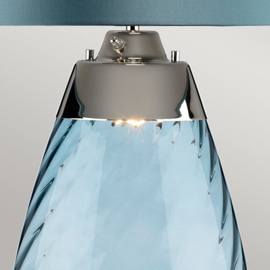 Elstead - Stona lampa LENA 1xE27/60W/230V plava