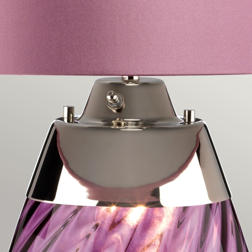 Elstead - LED Stona lampa LENA 1xE27/40W/230V + 1xGU10/7W 74 cm roze