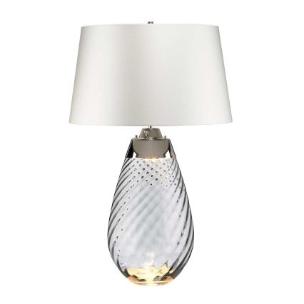 Elstead - LED Stona lampa LENA 1xE27/40W/230V + 1xGU10/7W 74 cm bela