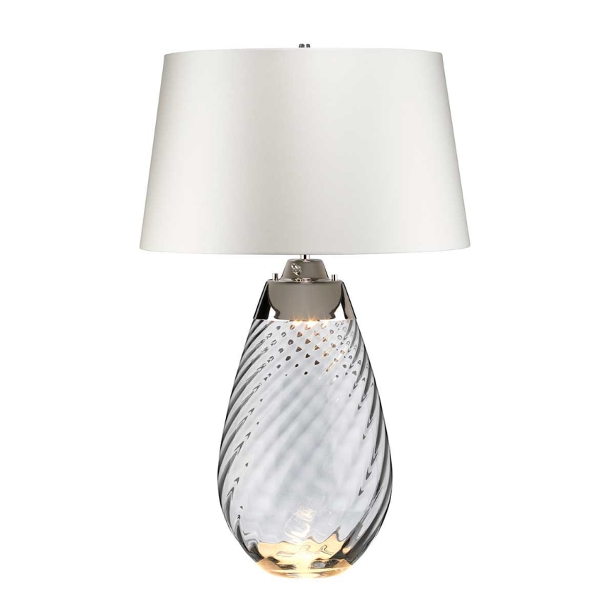 Elstead - LED Stona lampa LENA 1xE27/40W/230V + 1xGU10/7W 74 cm bela