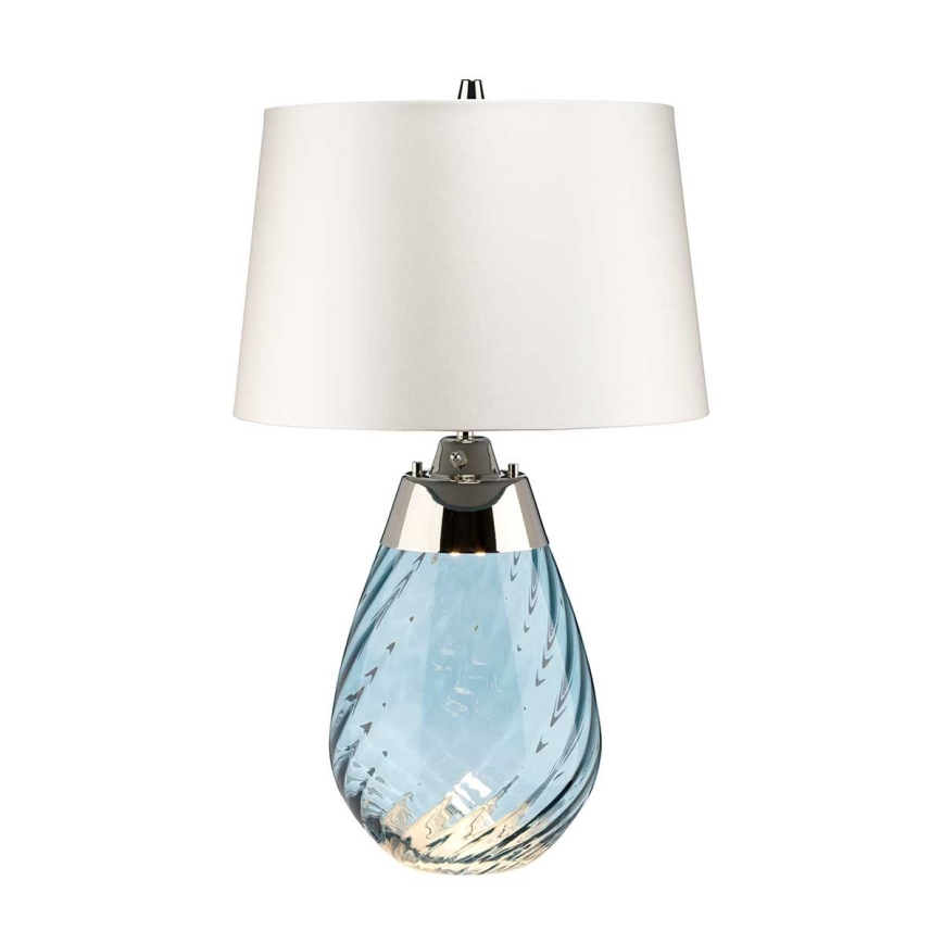 Elstead - LED Stona lampa LENA 1xE27/60W/230V + 1xGU10/7W 60,5cm plava/bela
