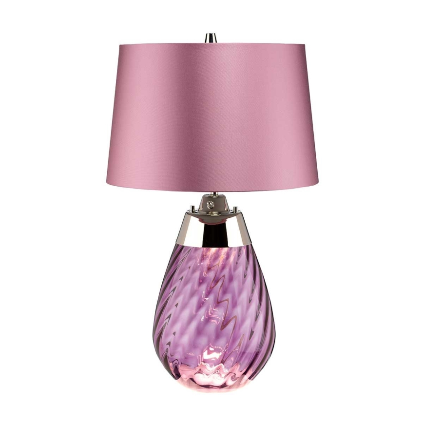 Elstead - LED Stona lampa LENA 1xE27/60W/230V + 1xGU10/7W 60,5 cm roze