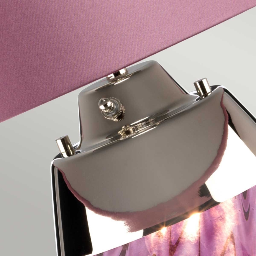 Elstead - LED Stona lampa LENA 1xE27/60W/230V + 1xGU10/7W 60,5 cm roze