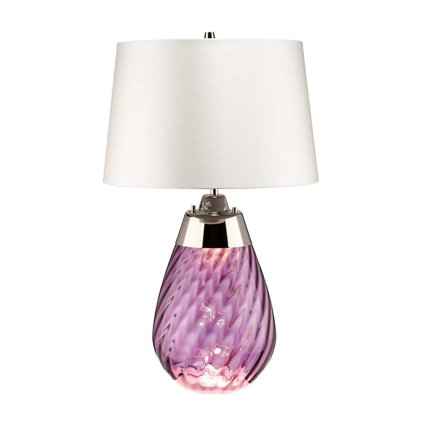 Elstead - Stona lampa LENA 1xE27/60W/230V roze