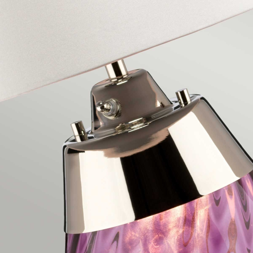 Elstead - Stona lampa LENA 1xE27/60W/230V roze