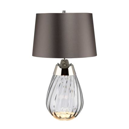 Elstead - LED Stona lampa LENA 1xE27/60W/230V + 1xGU10/7W 60,5 cm sivo