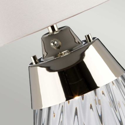 Elstead - LED Stona lampa LENA 1xE27/60W/230V + 1xGU10/7W 60,5 cm bela