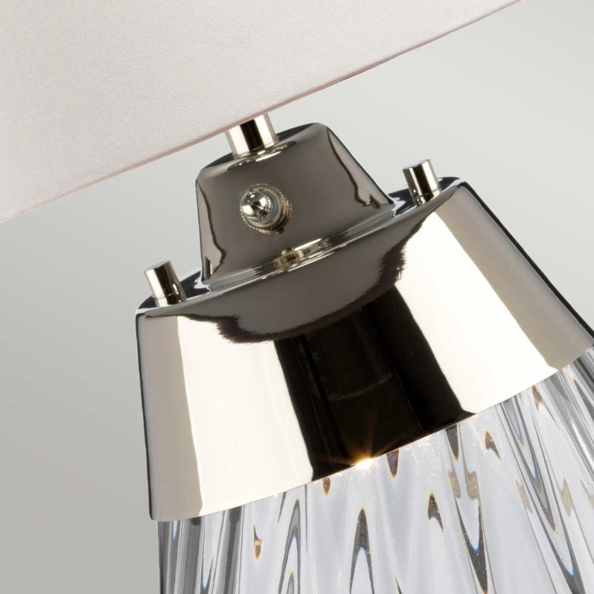 Elstead - LED Stona lampa LENA 1xE27/60W/230V + 1xGU10/7W 60,5 cm bela