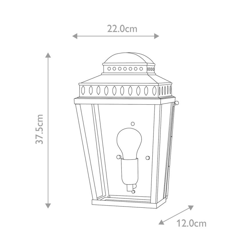 Elstead - Spoljašnja zidna lampa MANSION HOUSE 1xE27/60W/230V IP44