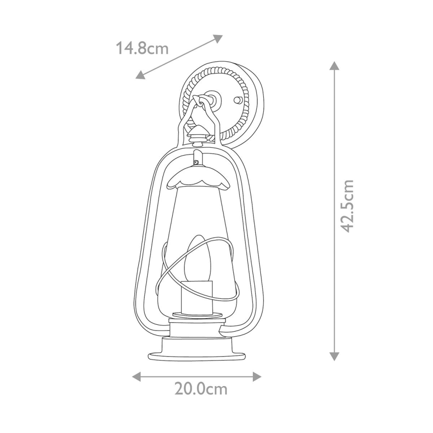 Elstead - Spoljašnja zidna lampa MINERS 1xE27/60W/230V IP44