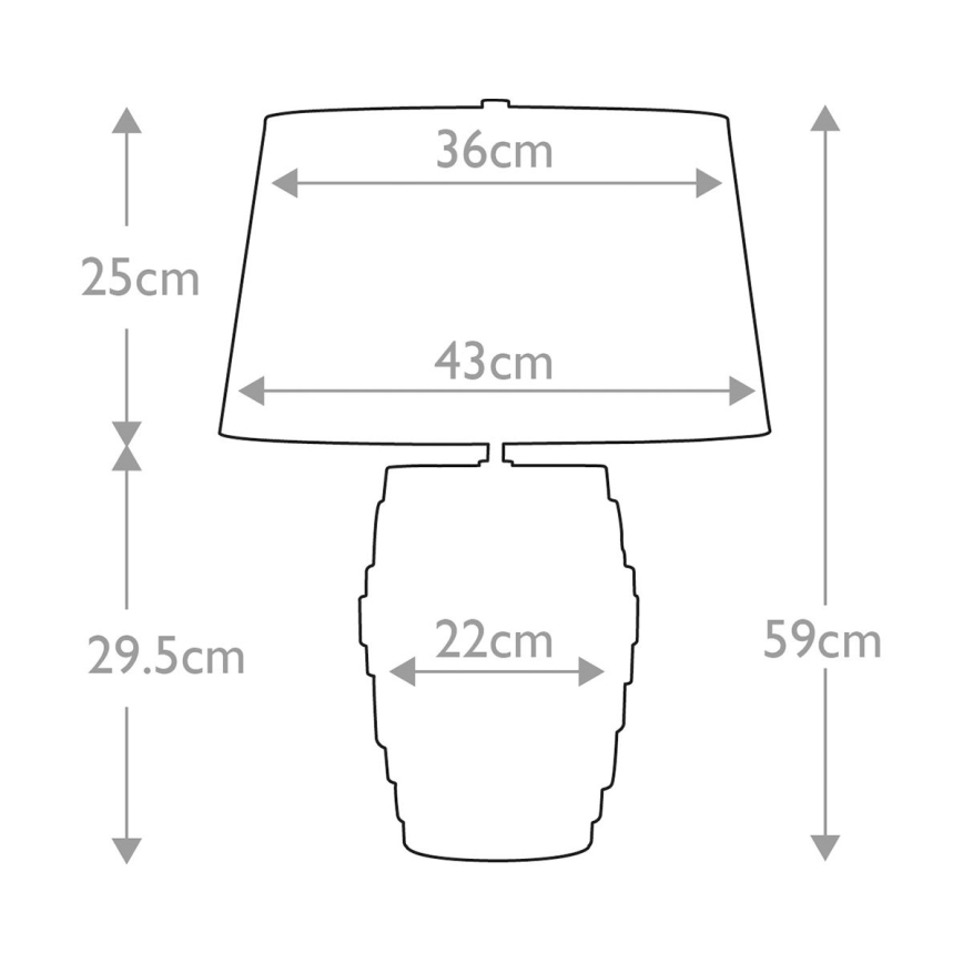 Elstead - Stona lampa NEPTUNE 1xE27/60W/230V