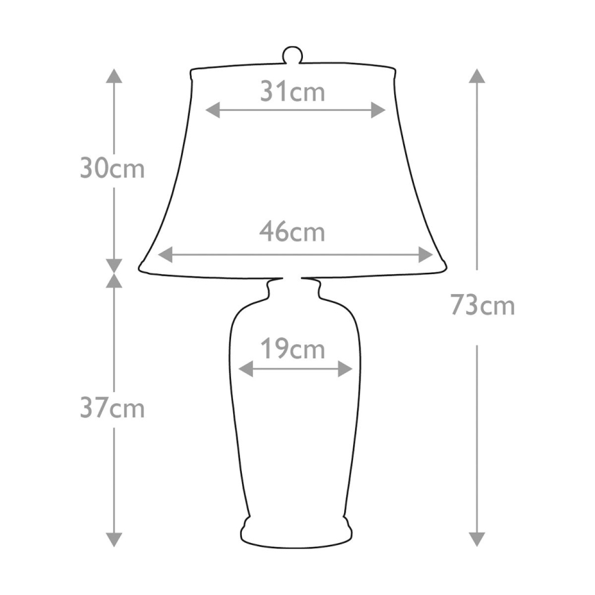 Elstead - Stona lampa plavo TRADITIONAL 1xE27/60W/230V