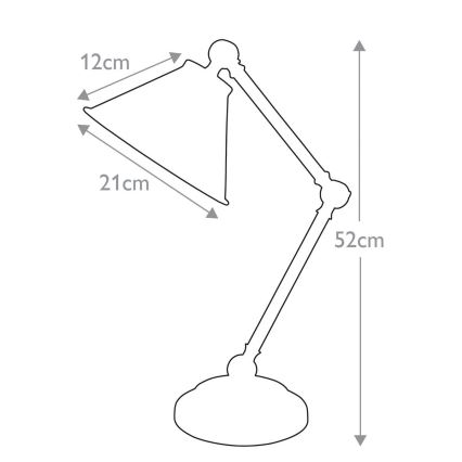 Elstead - Stona lampa PROVENCE ELEMENT 1xE27/60W/230V crno