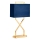 Elstead - Stona lampa CROSS 1xE27/60W/230V zlatna/plava