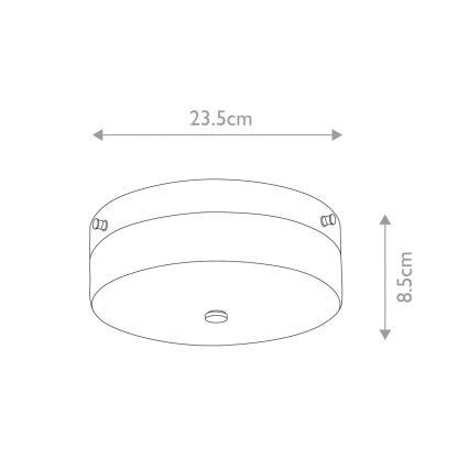 Elstead - LED Plafonjera za kupatilo TAMAR 1xGX53/5,7W/230V IP44