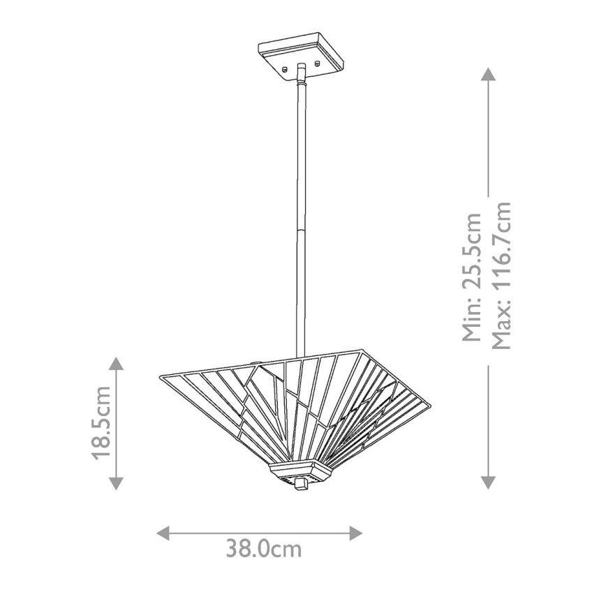 Elstead - Viseći luster ALDERLEY 2xE27/60W/230V