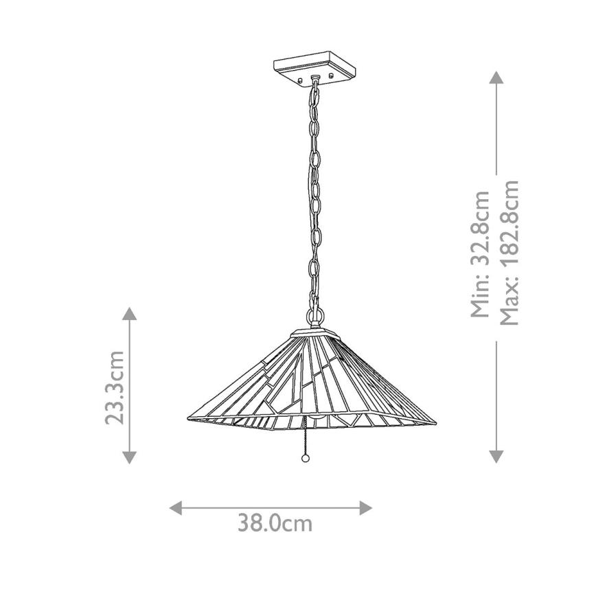 Elstead - Luster na lancu ALDERLEY 2xE27/60W/230V