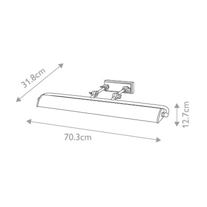 Elstead - Osvetljenje za slike WINCHFIELD 4xE14/40W/230V hrast