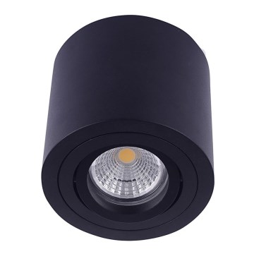 Emithor 48607 - Reflektorska plafonjera SURFACE 1xGU10/50W/230V crno okruglo