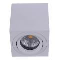 Emithor 48608 - Reflektorska plafonjera SURFACE 1xGU10/50W/230V bela uglate