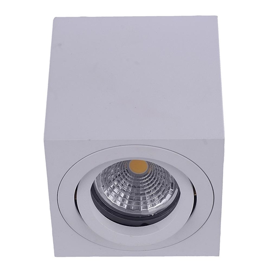 Emithor 48608 - Reflektorska plafonjera SURFACE 1xGU10/50W/230V bela uglate
