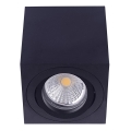 Emithor 48609 - Reflektorska plafonjera SURFACE 1xGU10/50W/230V crno uglate