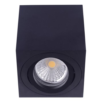 Emithor 48609 - Reflektorska plafonjera SURFACE 1xGU10/50W/230V crno uglate