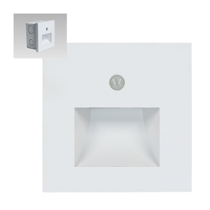 Emithor 70414 - LED svetlo za stepenište sa senzorom SUNNY LED/1W/230V 4000K belo