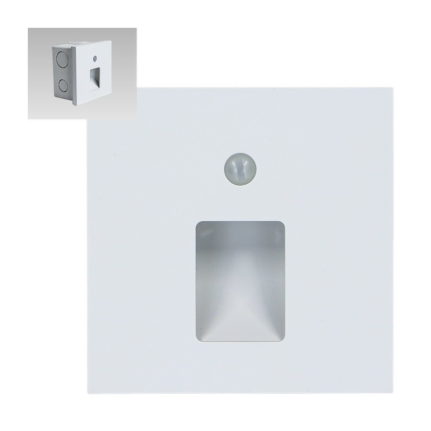 Emithor 70420 - LED Stubišna svjetiljka sa senzorom VIX LED/1W/230V 4000K bijela
